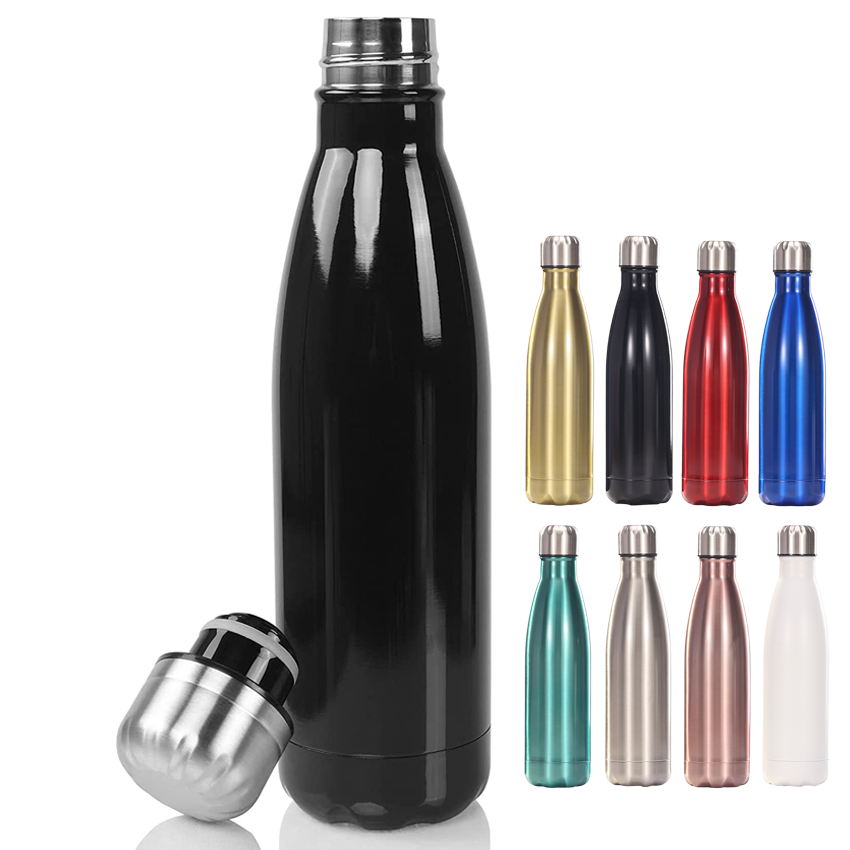 Custom Logo Bulk 350ml/500ml/750ml/1L Stainless Steel Sport Cola Sports Vacuum Insulated Water Bottle