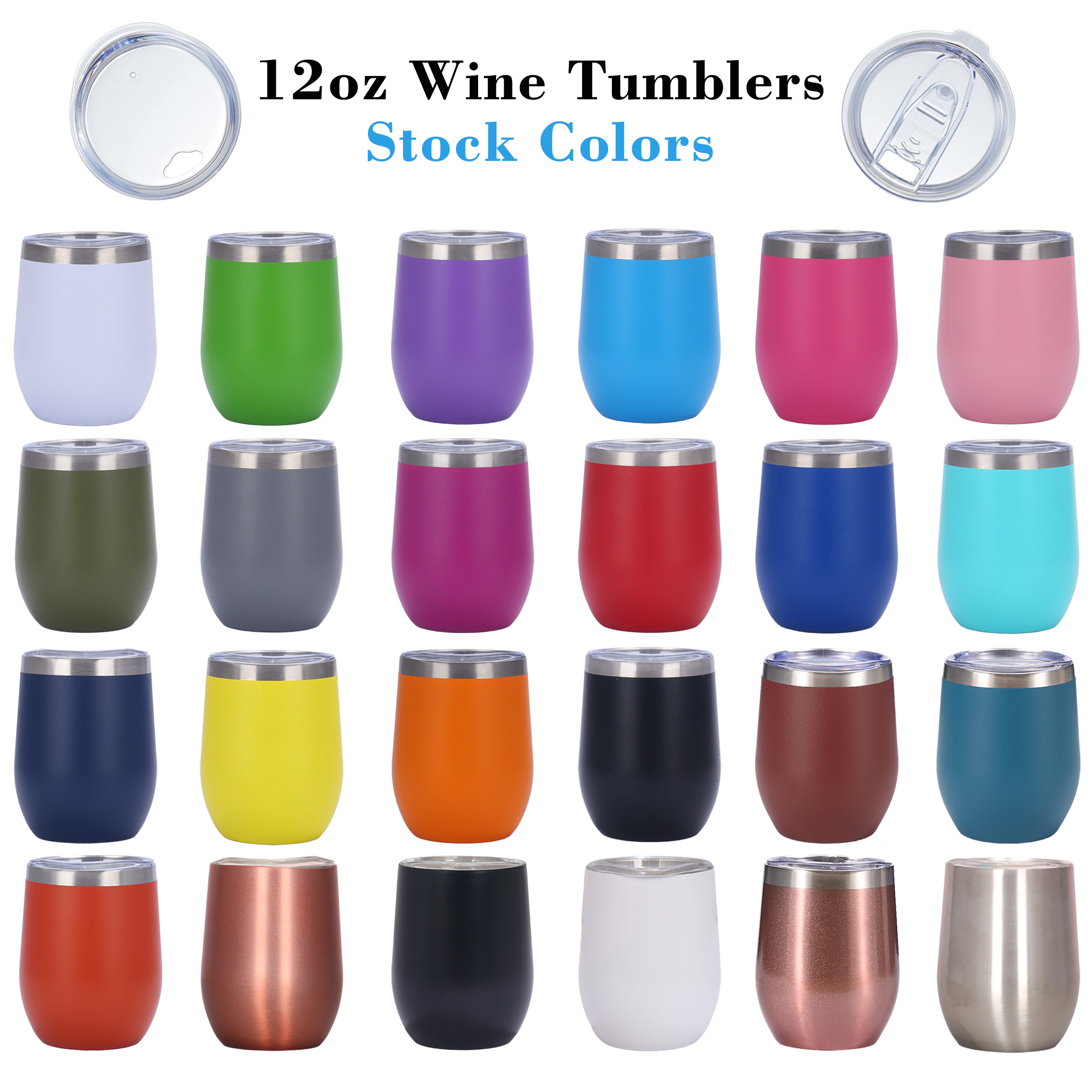 Wholesale 12oz Egg Shape Stainless Steel Insulated thermal Wine Glass 12 oz Travel Coffee Mug Tumbler With straw