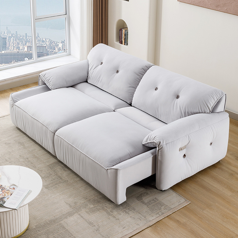 Fabric recliner couch modern italian design electric smart sofa bed sleeper sofa folding sofa bed