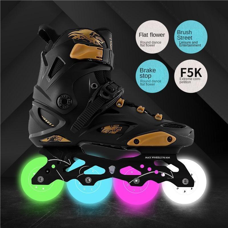 Factory wholesale outdoor sports inline skates PU wheels adult professional inline skates