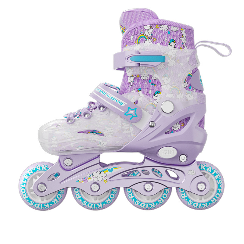 hot Sale inline skates flashing roller professional aluminum alloy frame kids inline skates