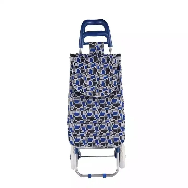 Lightweight luggage trolley insulate aluminum food  carry cart  600D shopping cart