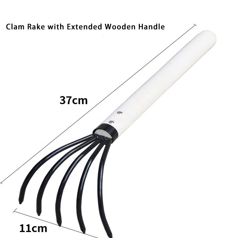 5-Tine Stainless Steel Handheld Claws Rake Garden Ninja Claws Rake Conch Clam Beach Rake Dig Seafood Tool