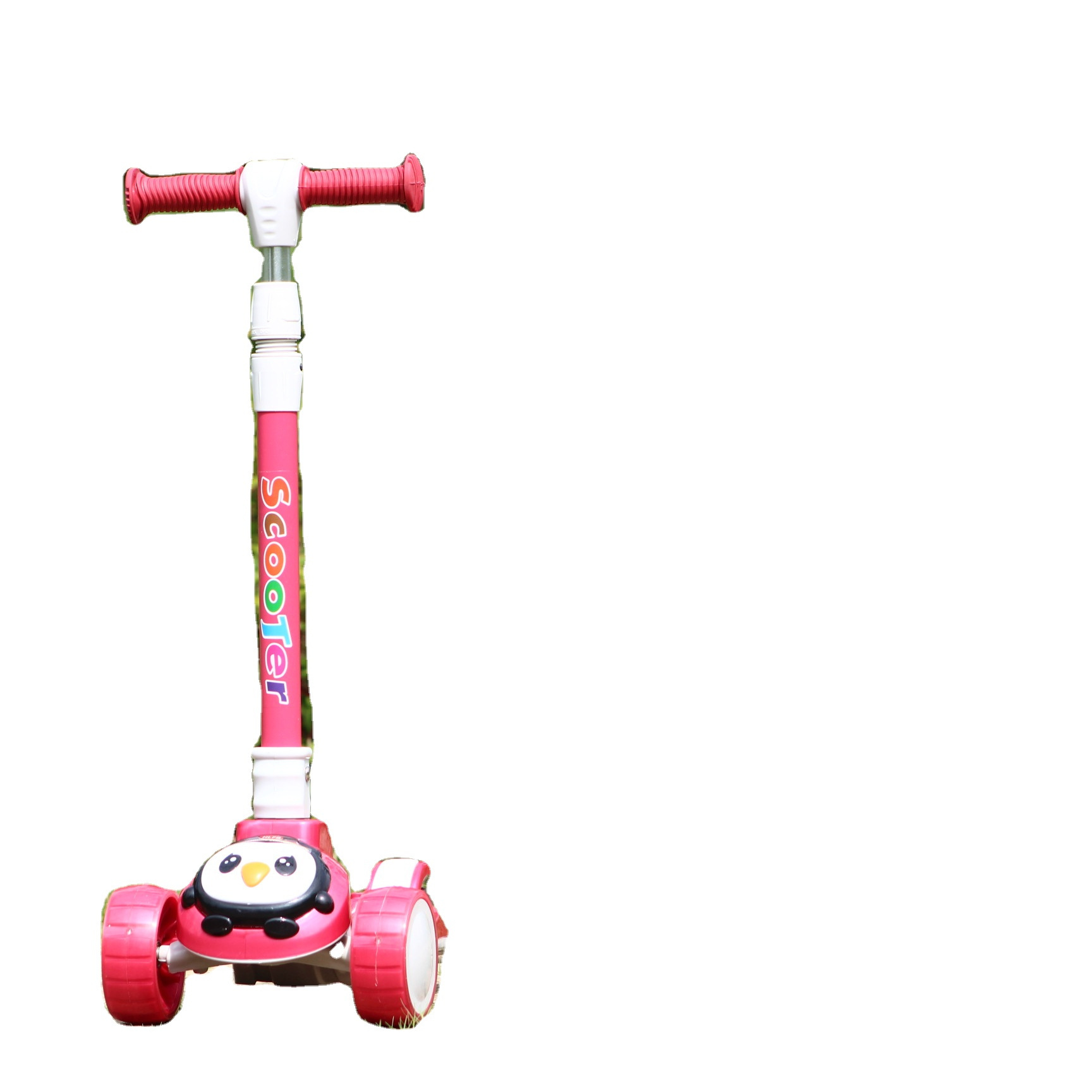 Double pedal kick swing scooter for kid