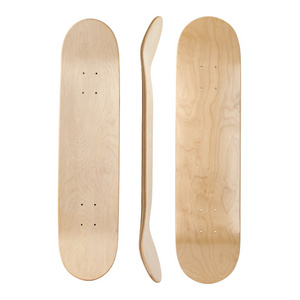 31*8 Inch Wholesale Cheap Custom Logo Design Painting Plain Blank 7 Ply Maple Wood Skateboard Decks