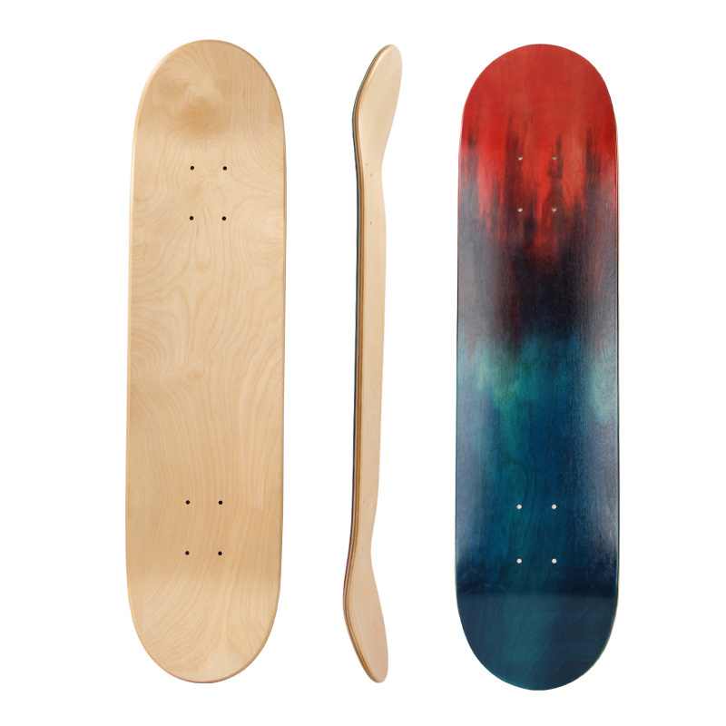 31*8 Inch Wholesale Cheap Custom Logo Design Painting Plain Blank 7 Ply Maple Wood Skateboard Decks