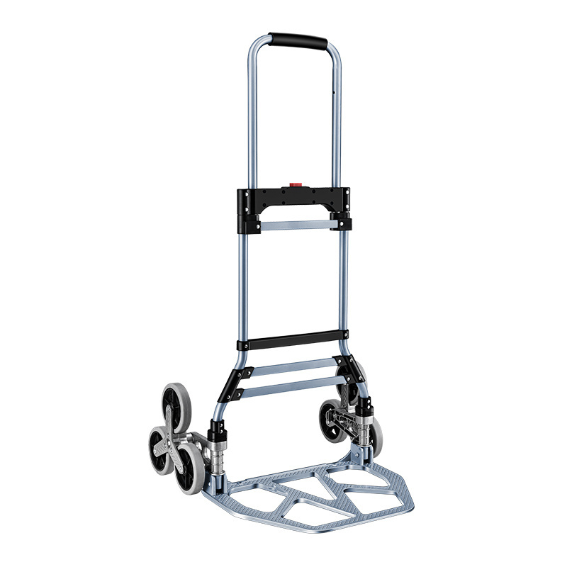 Folding Hand Truck Aluminium,Heavy Duty Hand Truck Foldable Trolley on Wheels,Multi Purpose Sack Truck Moving Trolley