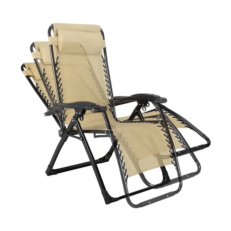 Factory Direct Sales Zero Gravity Chair Folding Outdoor Foldable Beach Chair Relax Chair Lounge Portable