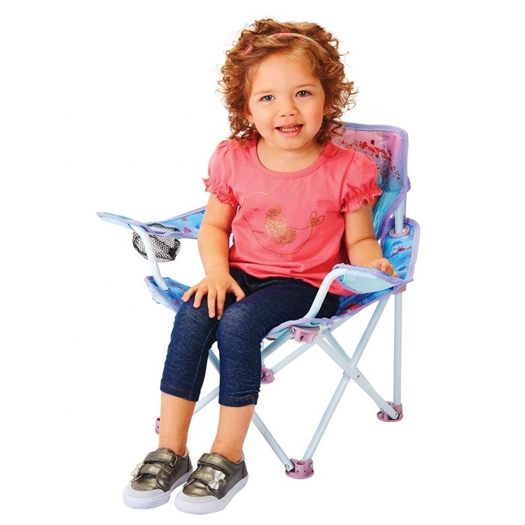 Hot wholesale OEM custom Frozen safe foldable kids chair outdoor camping baby chair foldable