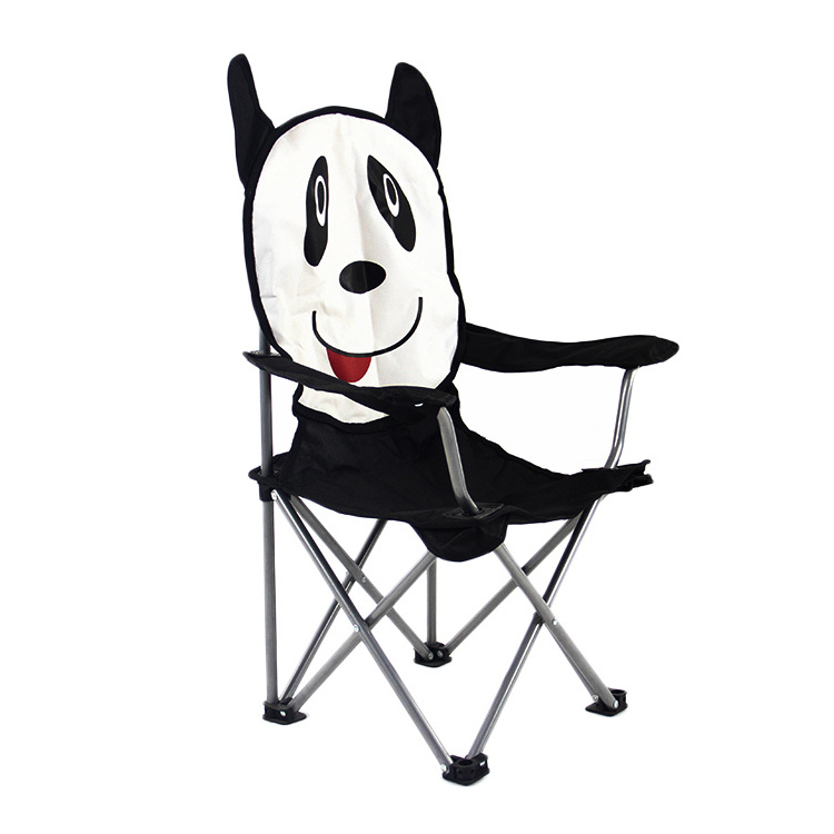 Outdoor Chair cartoon child squad beach Chair, metal frame easy to open and with cup holder folding lawn kid Chair