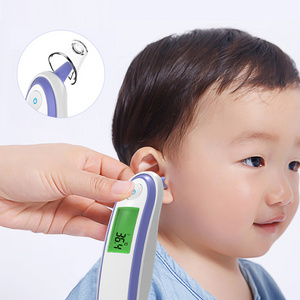 Yonker 2 in 1 digital LCD Smart Test Fever medical thermometer mini baby kid infrared forehead ear thermometers