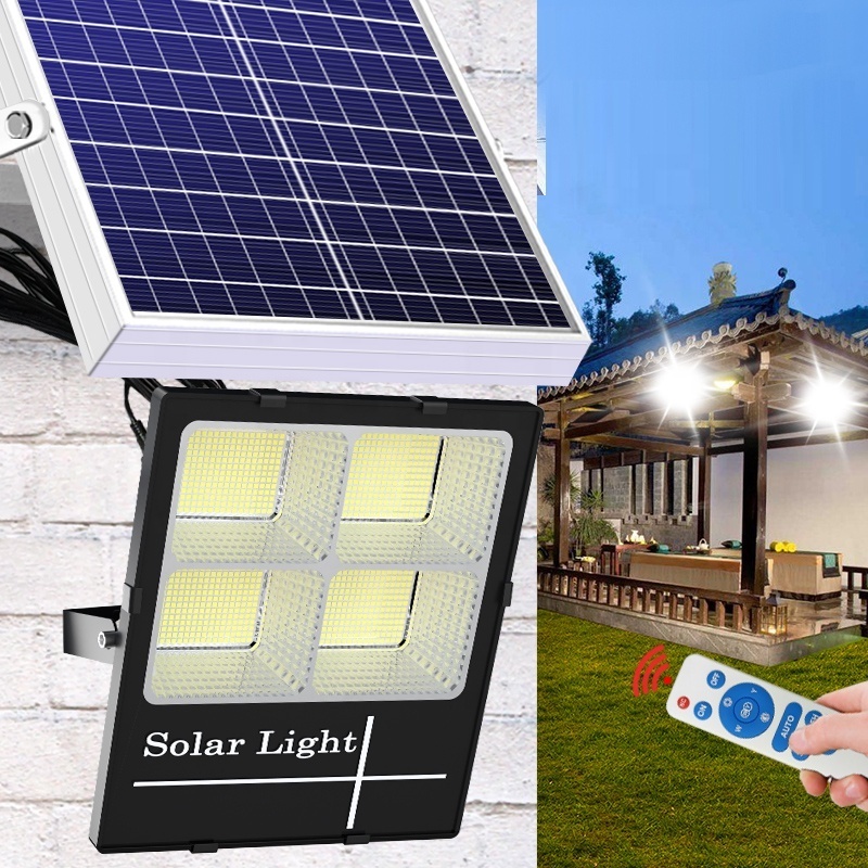 High Brightness Solar Garden Spotlight  Led Flood Light 25W 40W 60W 100W Solar Outdoor Lamp With Remote Control