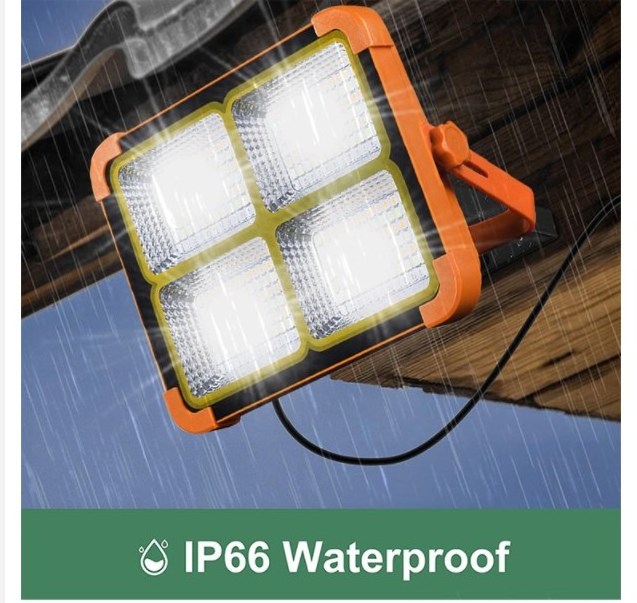 12000mah Portable Camping Emergency Lamp Floodlight Led Work Light Spotlight Usb Solar Charging Flood Light