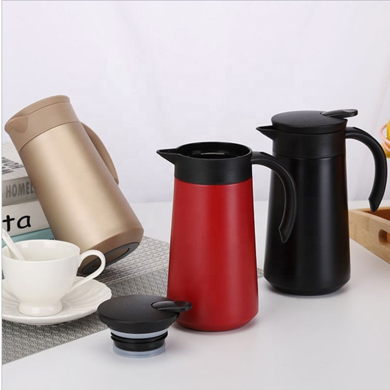 Amazon Hot Sell 2023 Thermal Insulated Water Kettle Pot 304 Stainless Steel Vacuum Coffee Pot 800ML Giant TeaPot Thermos Jugs