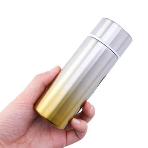 Japanese and Korean Style MINI Straight Water Bottle Cute 150/200/280ML Stainless Steel Thermos Custom Logo Coffee Cup