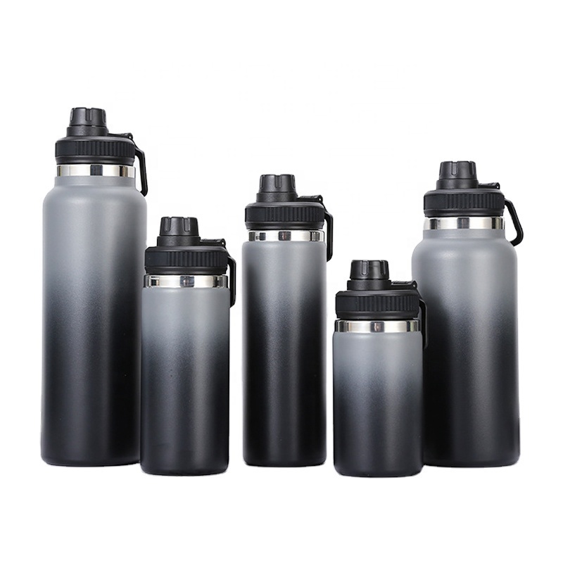 New Creatively Vacuum Hydro Water Bottle 32OZ Insulated Thermos Sport Bottle With Handgrip 304 Metal Thermal Hydro Water Flask