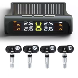 Best Solar Power USB Digital Tire Pressure Sensor TPMS Motorcycle Car Tire Pressure Monitor System Tire Gauge