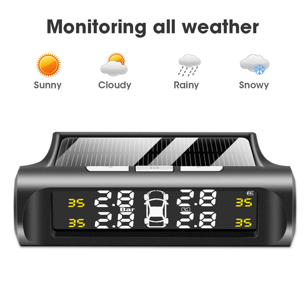 Wholesale Wireless Solar Charge Internal Car Truck Vehicle Tire Pressure TPMS Sensor Tire Pressure Monitoring System