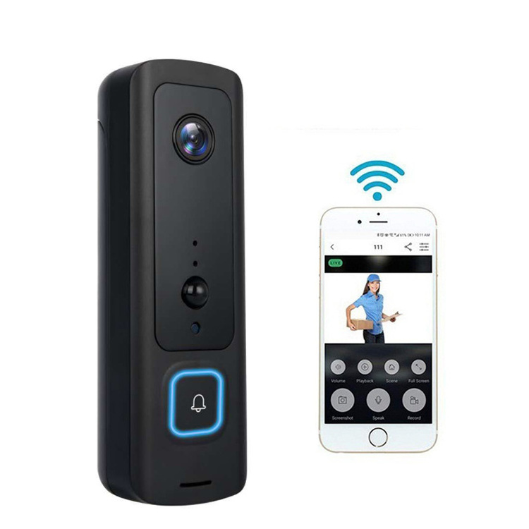 Hot Selling Smart Wifi Door Bell Home Security Camera Ring Bell Wireless Video Doorbell with Dingdong Chime