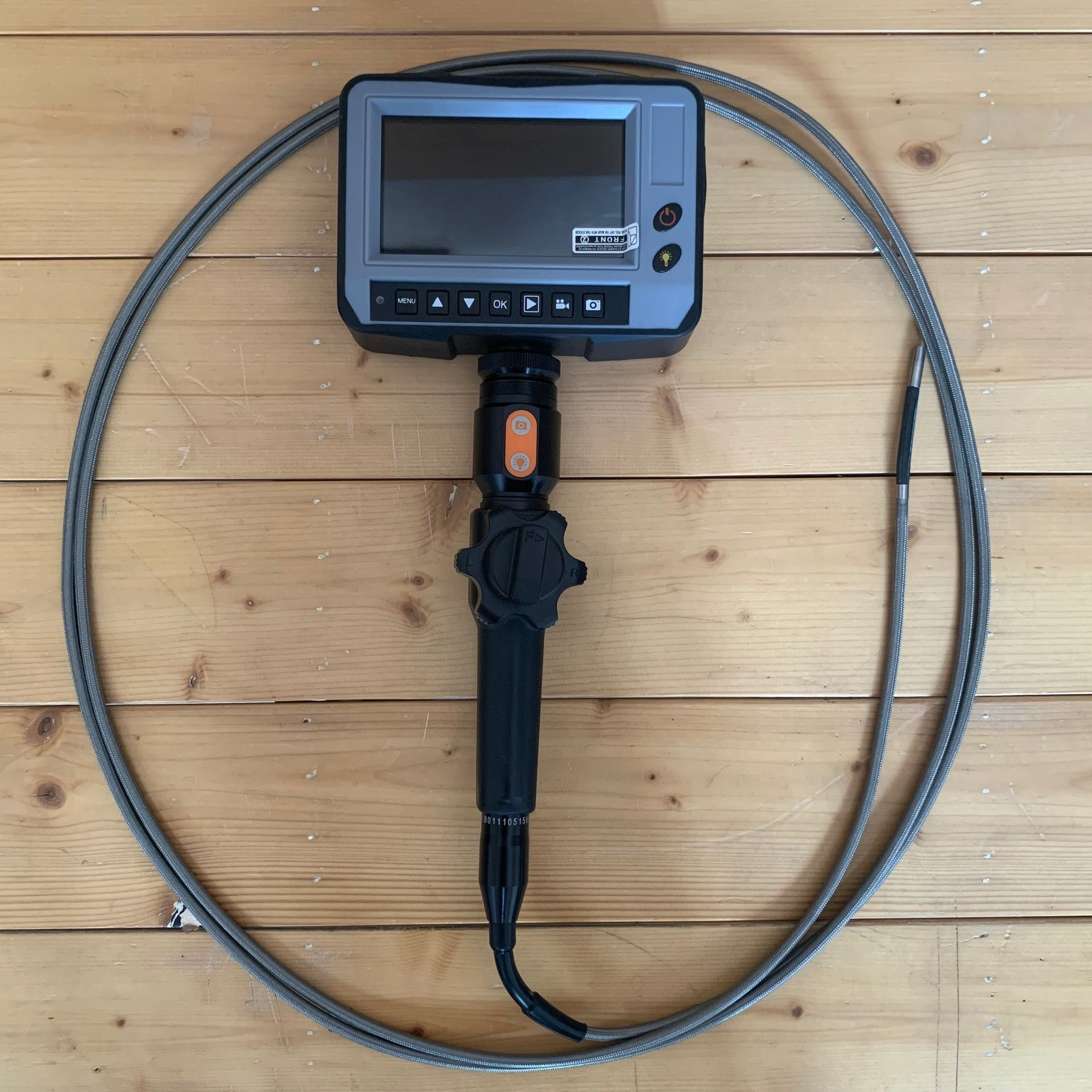 Articulating  Industrial Endoscope Videoscope Engine Inspection Borescope 4.3'' Display, 6mm Probe Lens, 3Mts Testing Cable