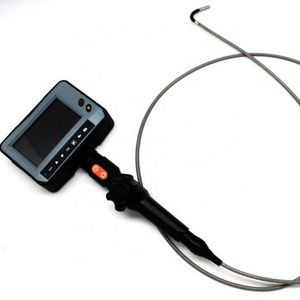 Articulating  Industrial Endoscope Videoscope Engine Inspection Borescope 4.3'' Display, 6mm Probe Lens, 3Mts Testing Cable