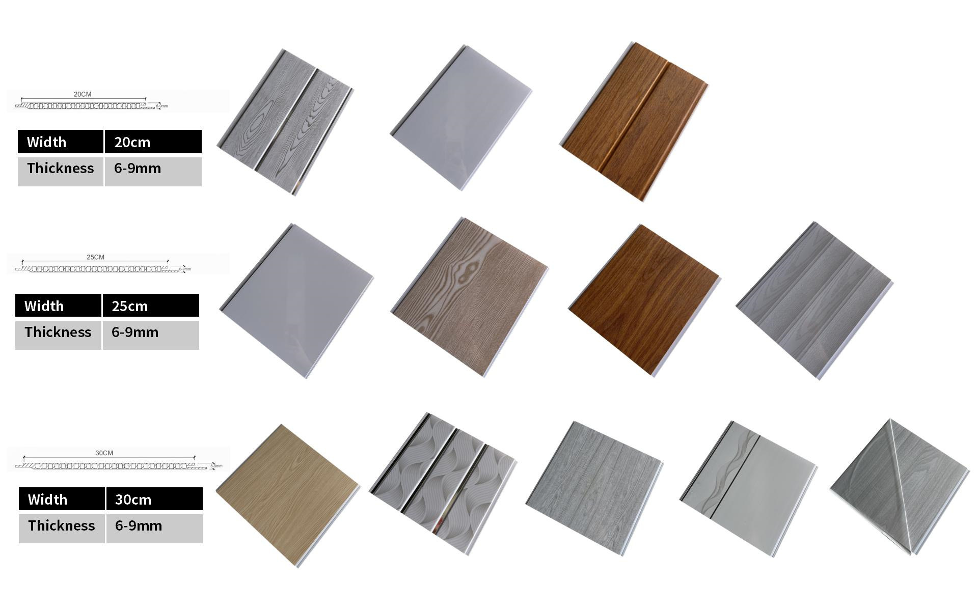 Yike Waterproof PVC Ceiling Tile Ceiling Panel Wooden Colour easy drop in instal for Houses