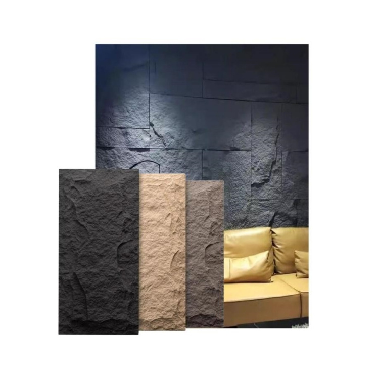 Wholesale artificial stone wall 3D decorative culture pu foam stone wall panel for background