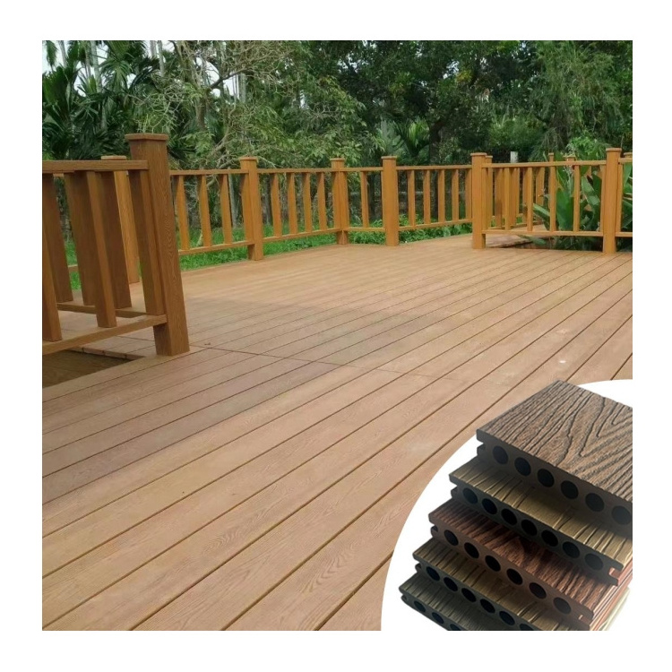 Different Size Waterproof Wood Plastic WPC Decking Outdoor for Terrace Flooring