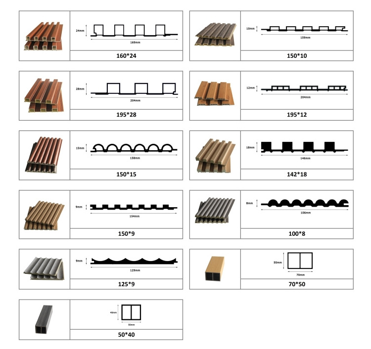 wood feature wpc slat wall panel interior curved fluted wpc wall panel in bedroom