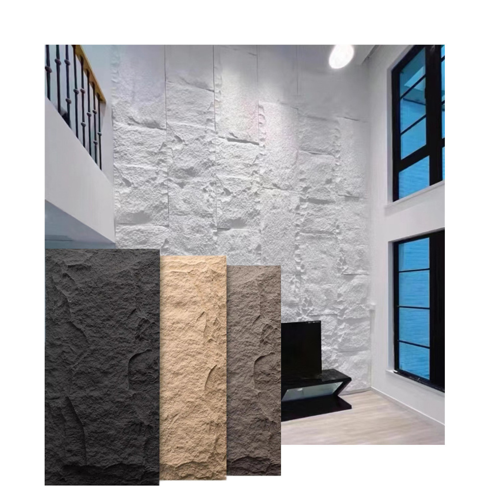 Wholesale price lightweight pu faux stone wall panel outdoor culture pu stone wall panel for exterior