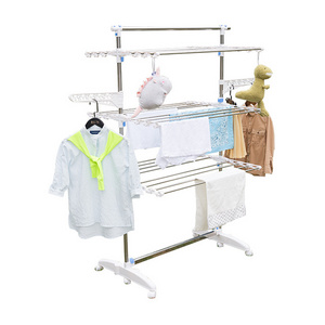 Home Collapsible Garment Rack Stand Dryer Of Clothes Hanger Garment Hanging Rack