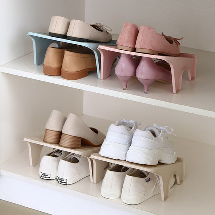 Durable Organizer Footwear Support Slot Space Saving Storage Rack Shoebox Shoe Rack Holder