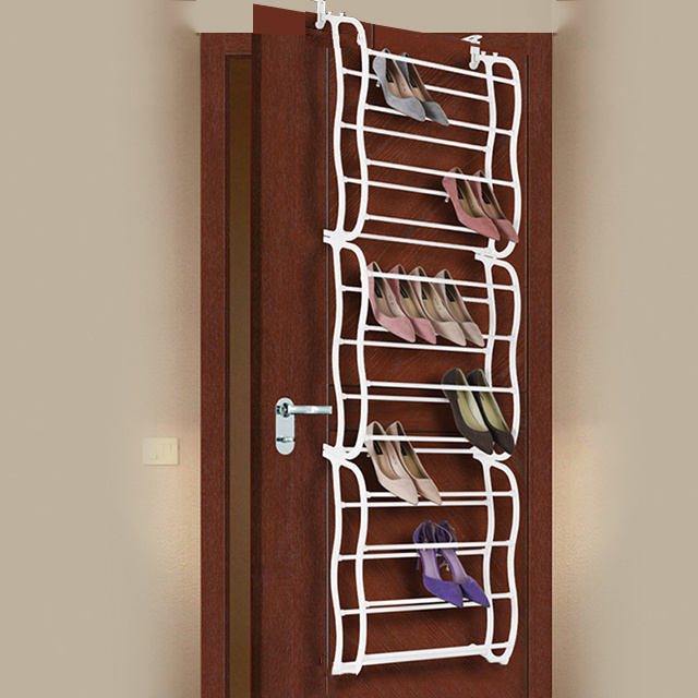 Low Moq 36 Pair Over Door 12 Tier Shelf Organiser Storage Stand Hanging Shoe Rack 12 Pieces