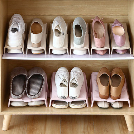 Durable Organizer Footwear Support Slot Space Saving Storage Rack Shoebox Shoe Rack Holder