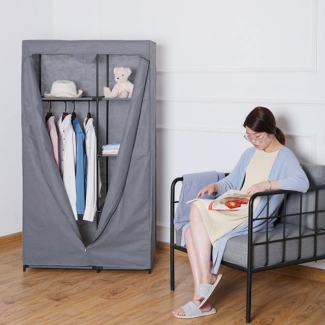 Portable Wardrobe Cabinet At Multifunctional Diy Bedroom Folding Cupboard Fabric Wardrobe