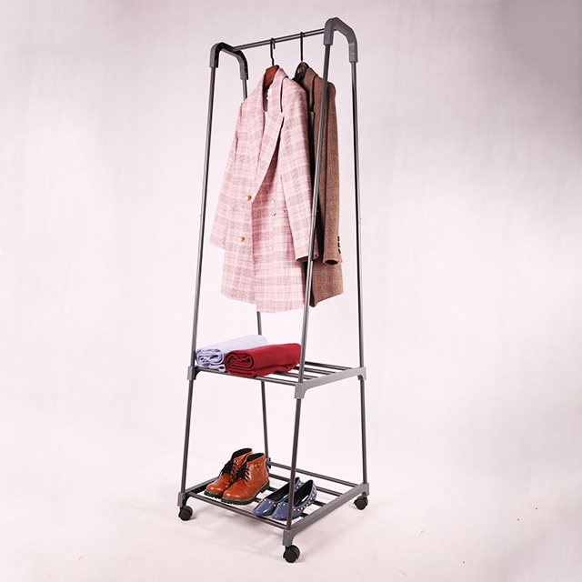 Multi-Functional Bedroom folding Stand metal hanging clothes Hanger garment rack