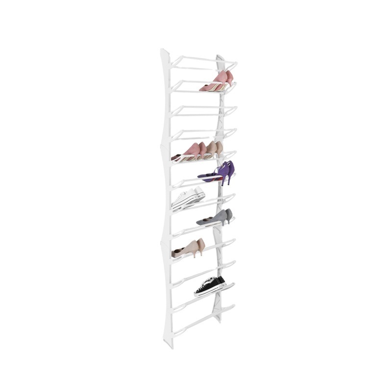 12 Layer 36 Pairs DIY Hanging Door Organizer Storage Over The Door Shoe Rack