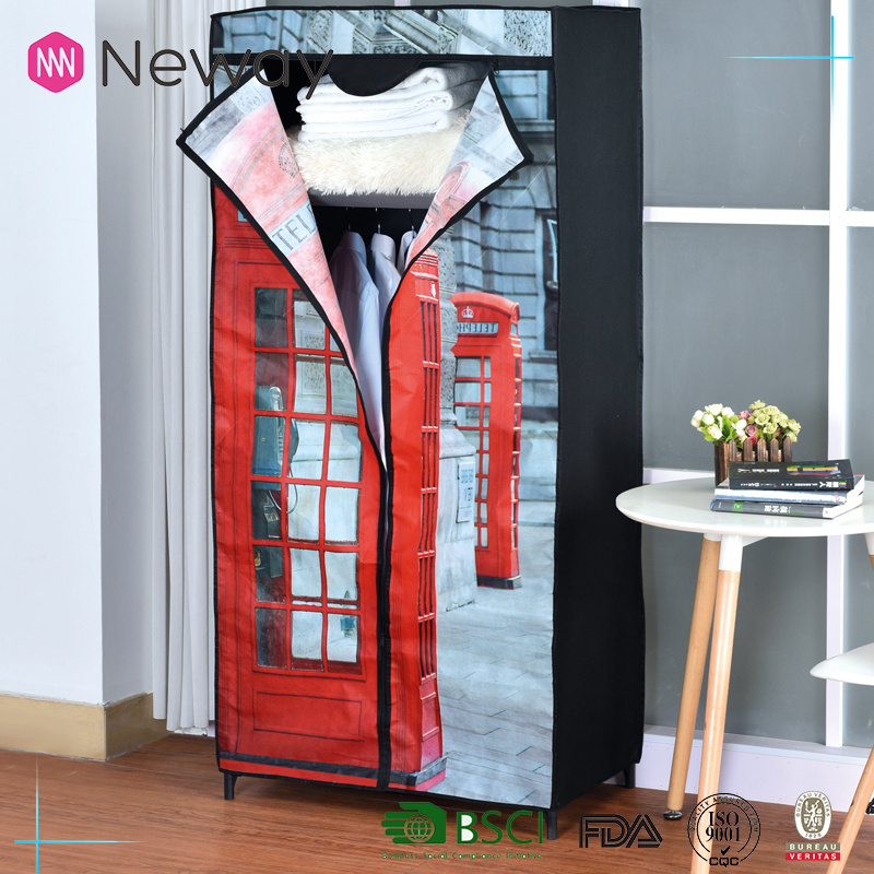 Neway Household Non-Woven Clothes Canvas Fair Price Furniture Wardrobe