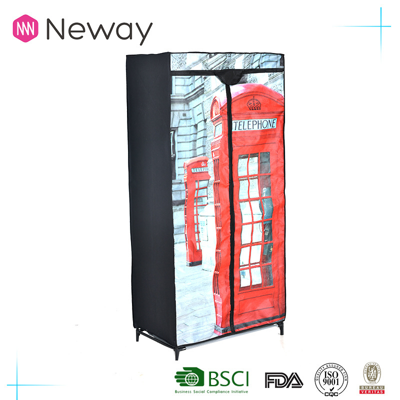 Neway Household Non-Woven Clothes Canvas Fair Price Furniture Wardrobe