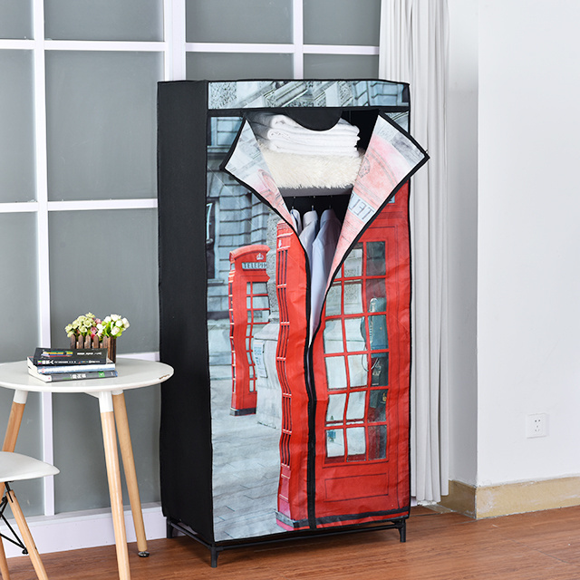 Neway Household Non-Woven Clothes Canvas Fair Price Furniture Wardrobe