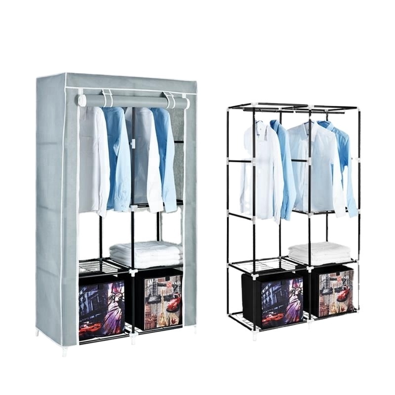 Non Woven Storage Assemble Fabric Simple Wardrobe Designs