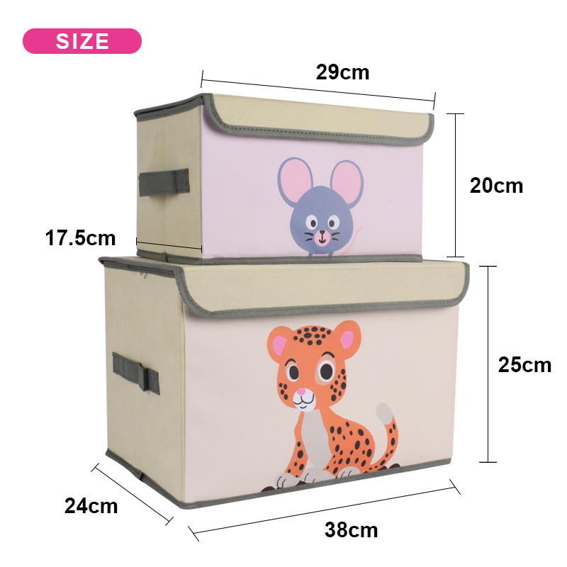 Hot Popular Storage Box Oxford Fabric Foldable Eco-friendly Clothes Storage Bag Organizer for Kids Toy Home Organizer