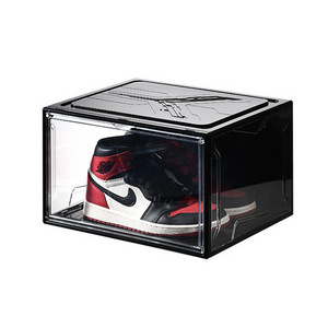 Hot 12 Pieces Customized Plastic Shoe Storage Box Clear Giant Shoe Box Storage