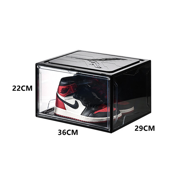 Hot 12 Pieces Customized Plastic Shoe Storage Box Clear Giant Shoe Box Storage