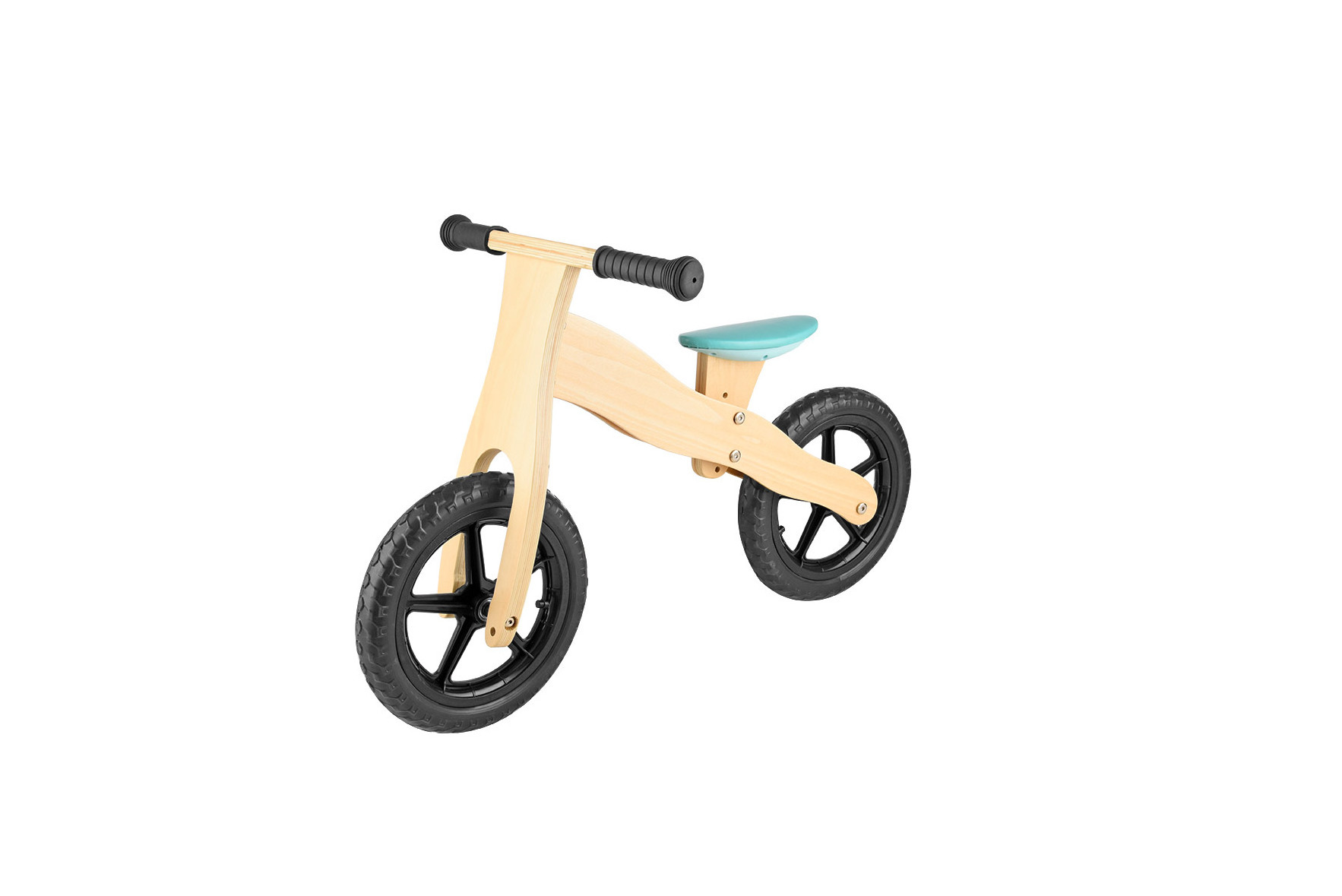 Kids wooden balance bike lightweight and durable baby wooden no pedal 12 inch wheel training bike