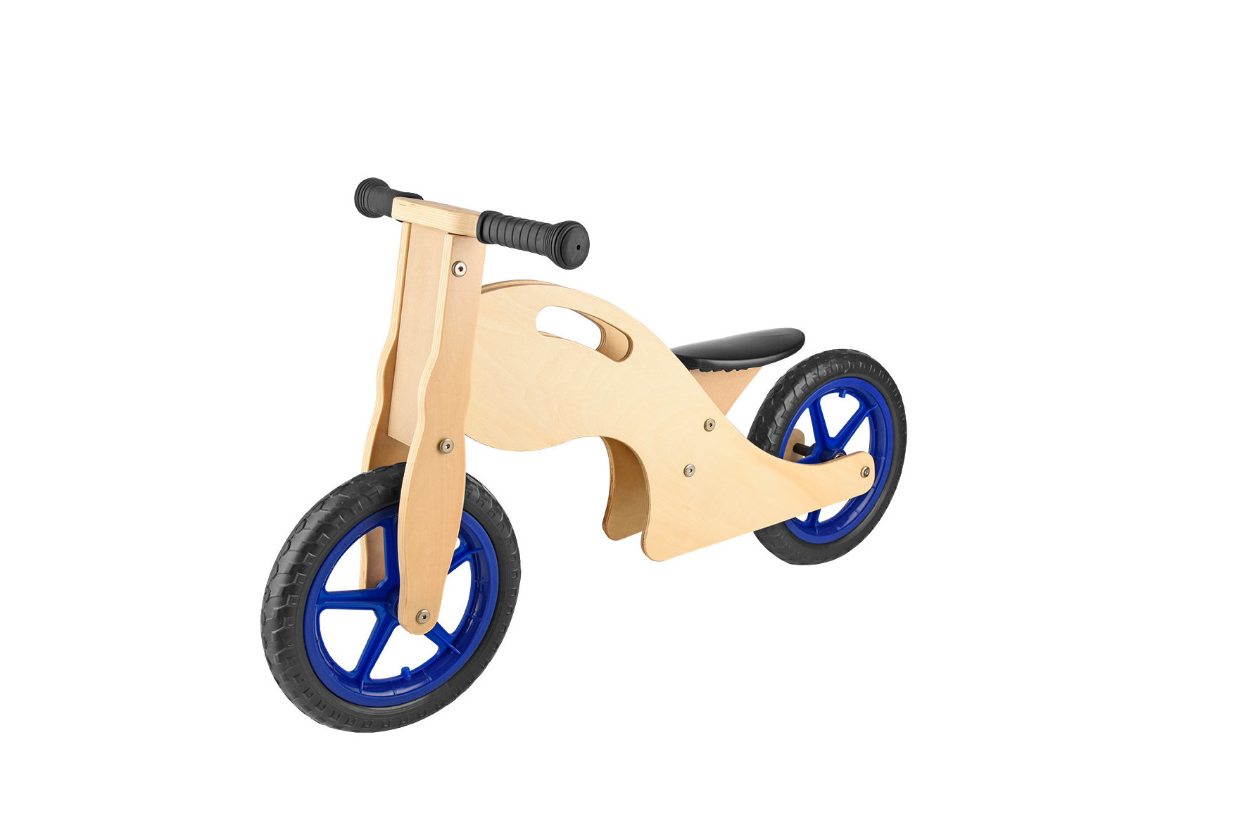 Kids wooden balance bike lightweight and durable baby wooden no pedal 12 inch wheel training bike