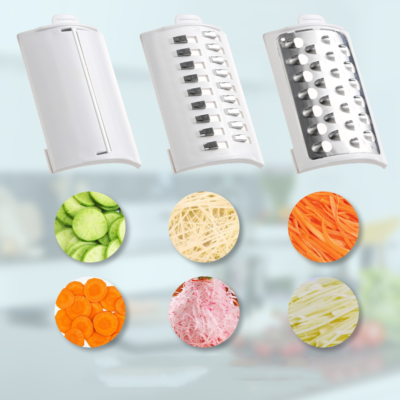 Upgraded In 2023 Professional Electric Slicer Shredder Salad Machine Fruit Vegetable Cutter Electric Cheese Grater