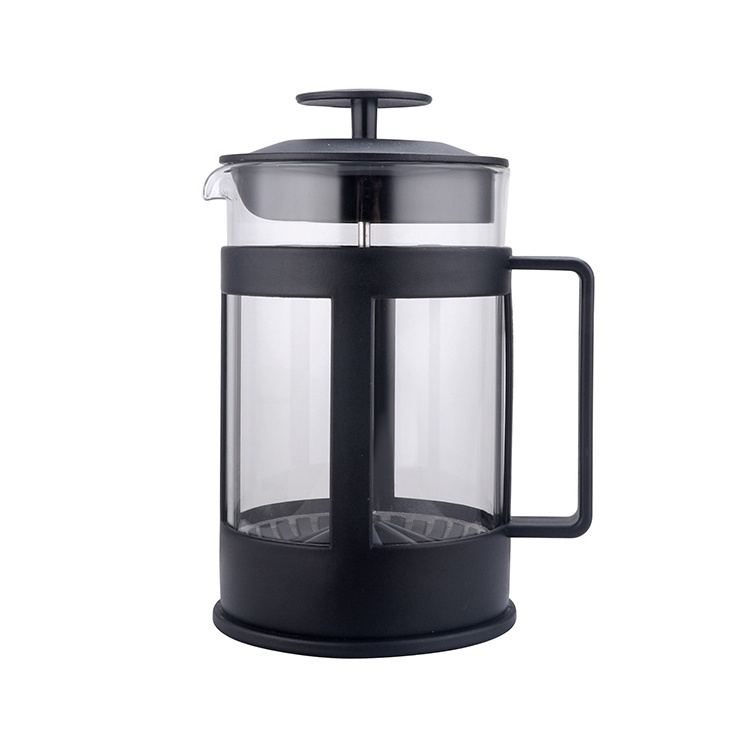 French press coffee maker pot 350ml plunger,custom plastic travel camping classic glass tea maker coffee french press