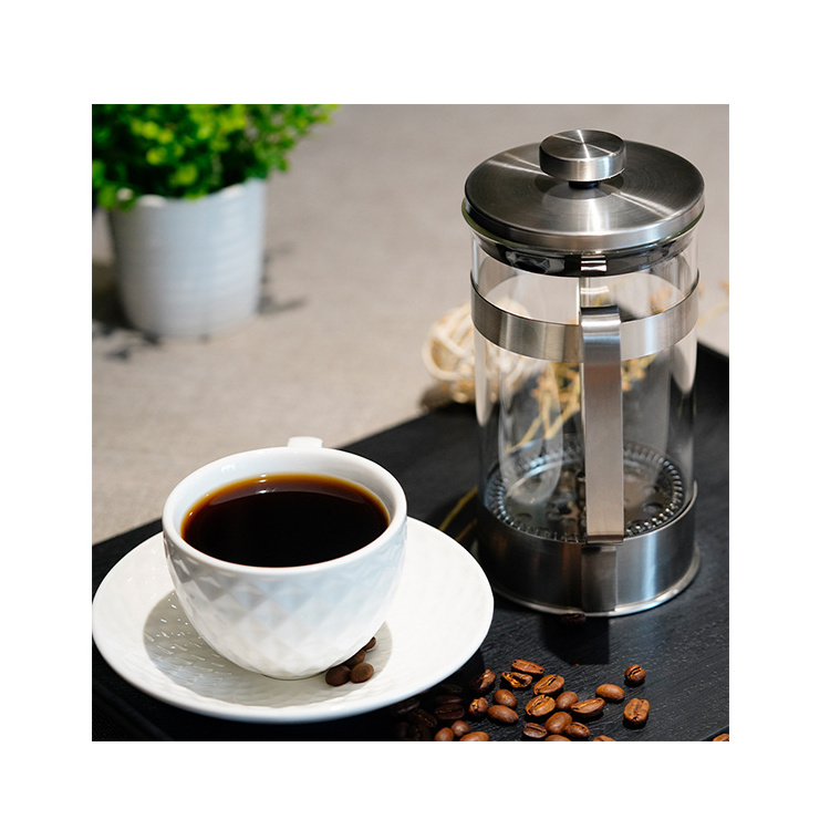 French Press Coffee Tea Brewer Coffee Pot Coffee Maker Kettle 1000ML Heat-Resistant Glass Thermos