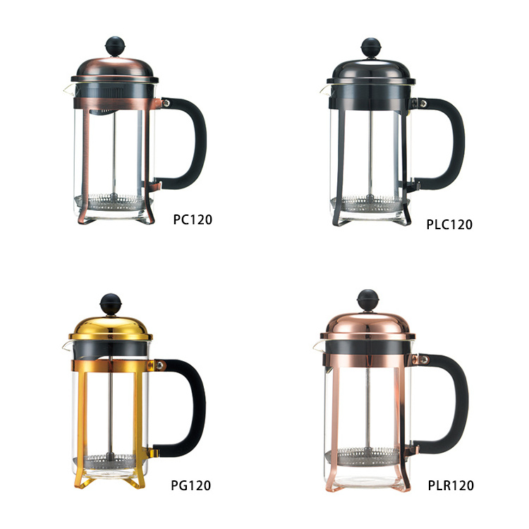 French press coffee maker pot 350ml plunger,custom plastic travel camping classic glass tea maker coffee french press